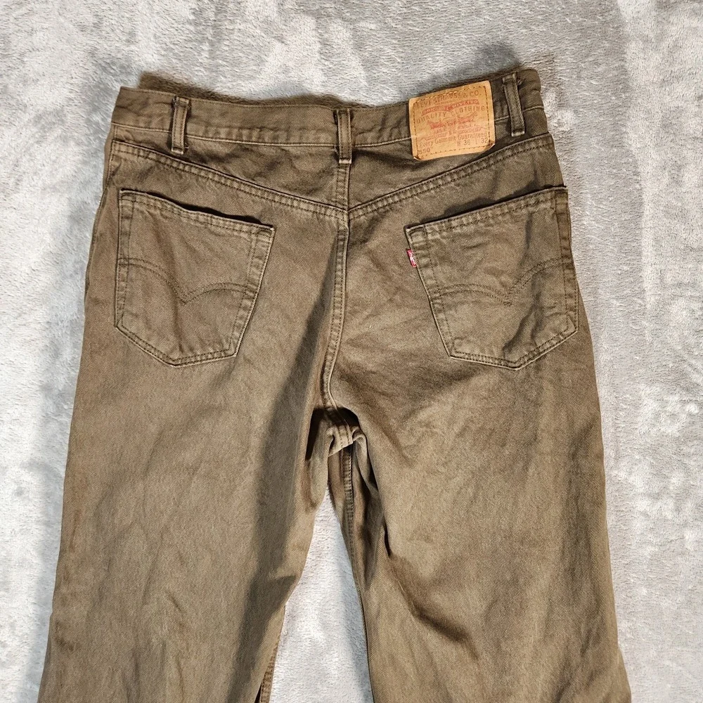 Vintage Levi's 550 Jeans 36x32 Forrest Green 80s 90s‎ Made In USA Cotton 2002